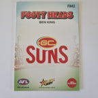 2024 Select Footy Stars - Footy Heads - FH43 - B. King - GC Suns