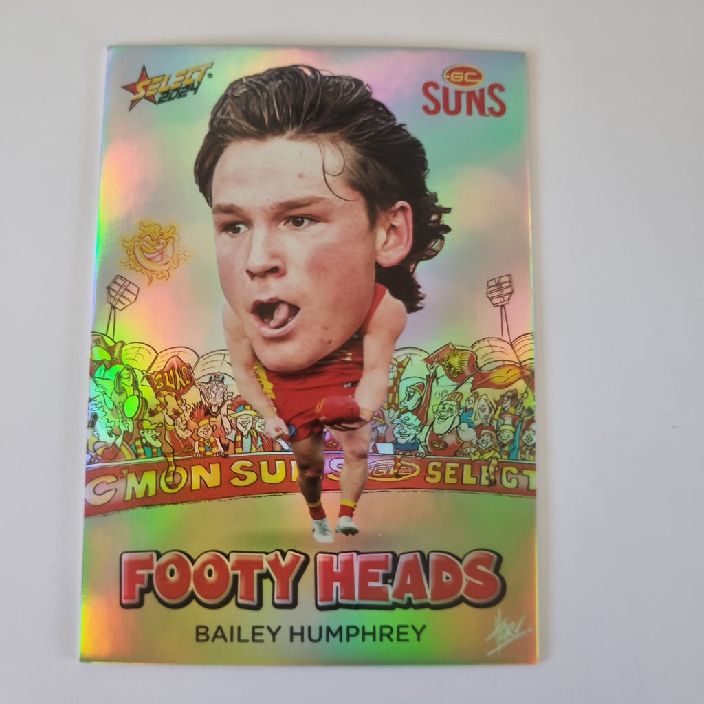 2024 Select Footy Stars - Footy Heads - FH42 - B. Humphrey - GC Suns