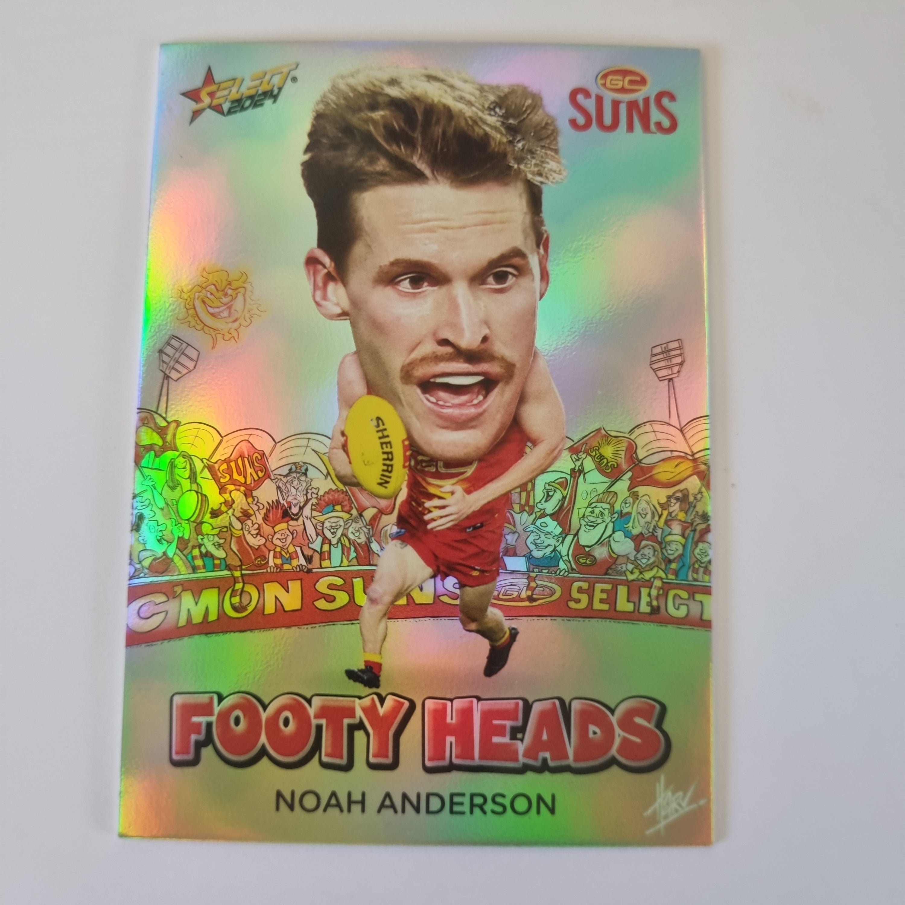 2024 Select Footy Stars - Footy Heads - FH41 - N. Anderson - GC Suns