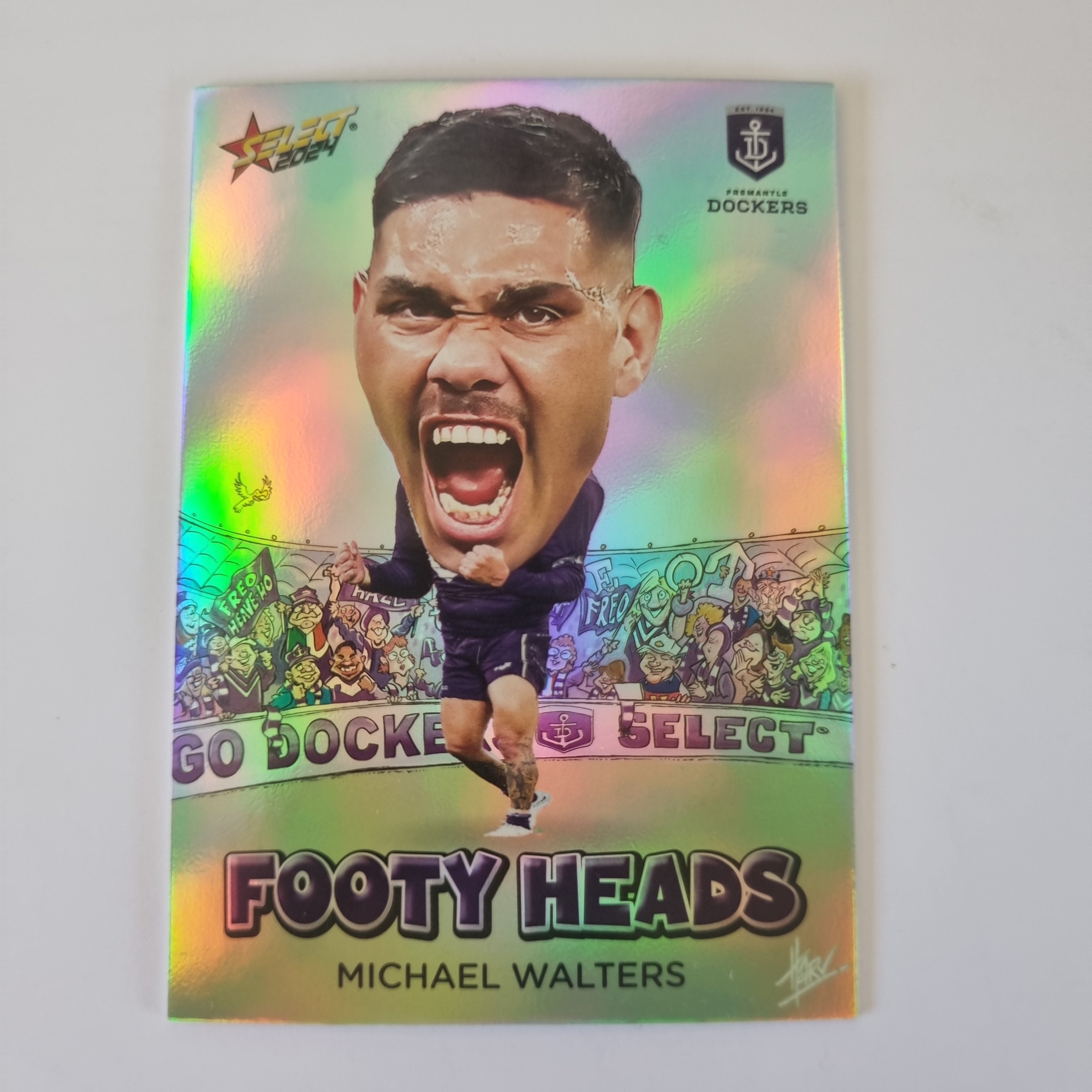 2024 Select Footy Stars - Footy Heads - FH30 - M. Walters - Dockers