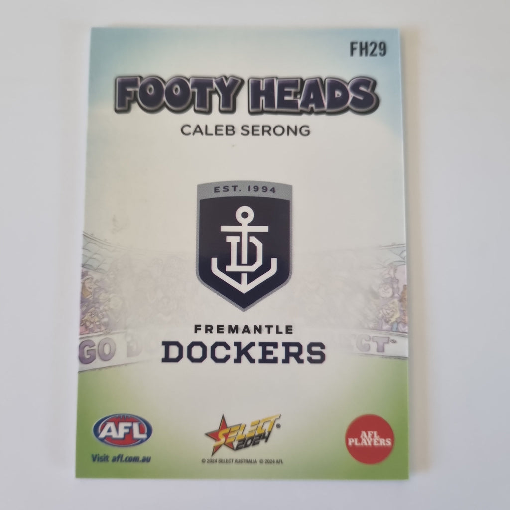 2024 Select Footy Stars - Footy Heads - FH29 - C. Serong - Dockers