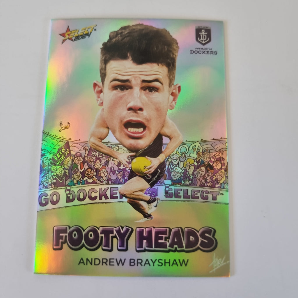 2024 Select Footy Stars - Footy Heads - FH26 - A. Brayshaw - Dockers