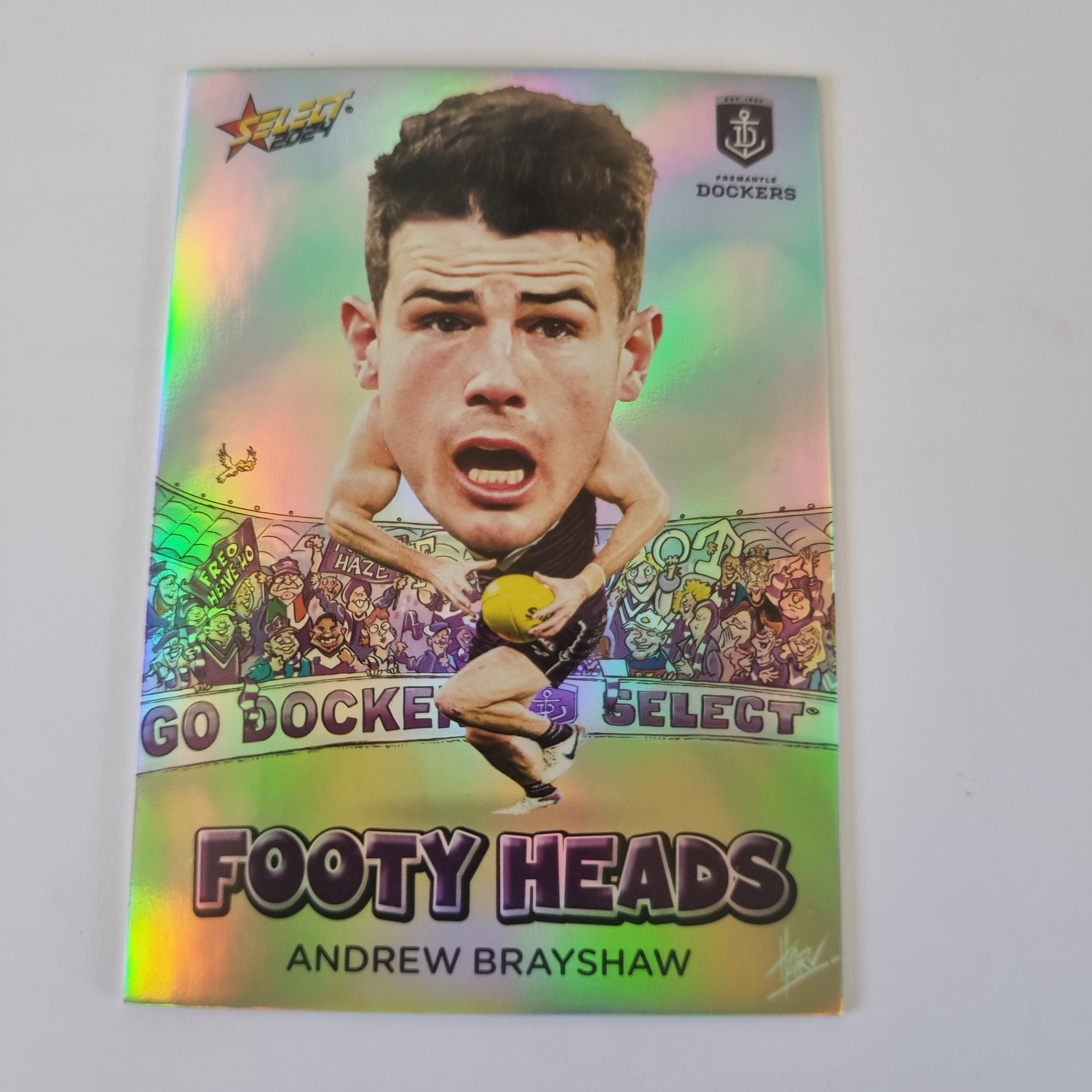 2024 Select Footy Stars - Footy Heads - FH26 - A. Brayshaw - Dockers