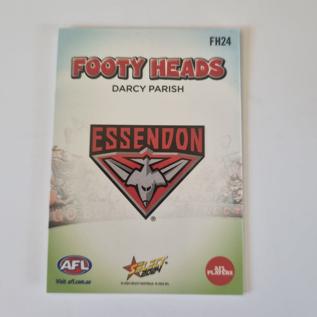 2024 Select Footy Stars - Footy Heads - FH24 - D. Parish - Essendon