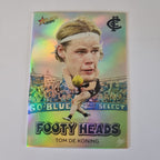 2024 Select Footy Stars - Footy Heads - FH13 - T. De Koning - Carlton