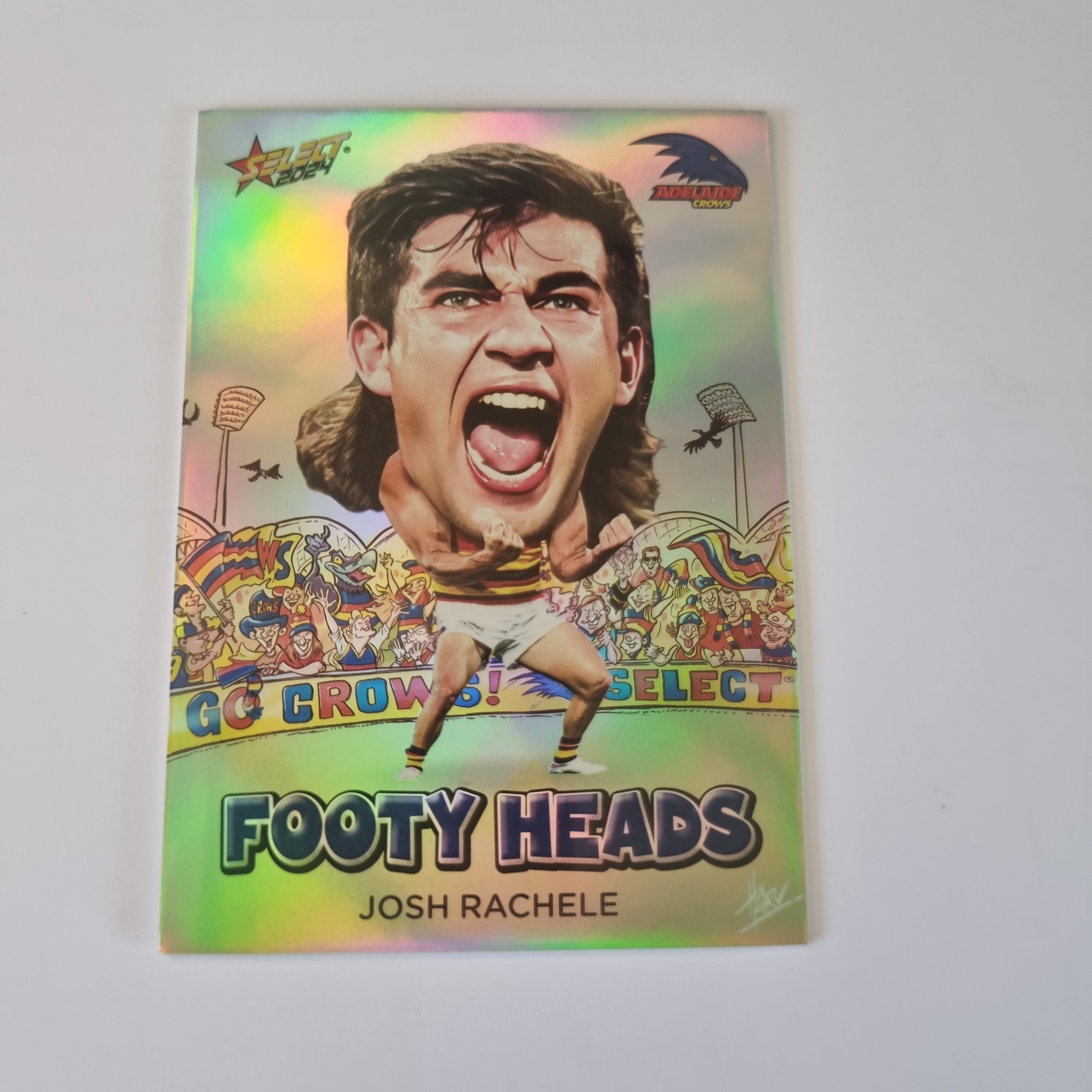 2024 Select Footy Stars - Footy Heads - FH2 - J. Rachele - Crows