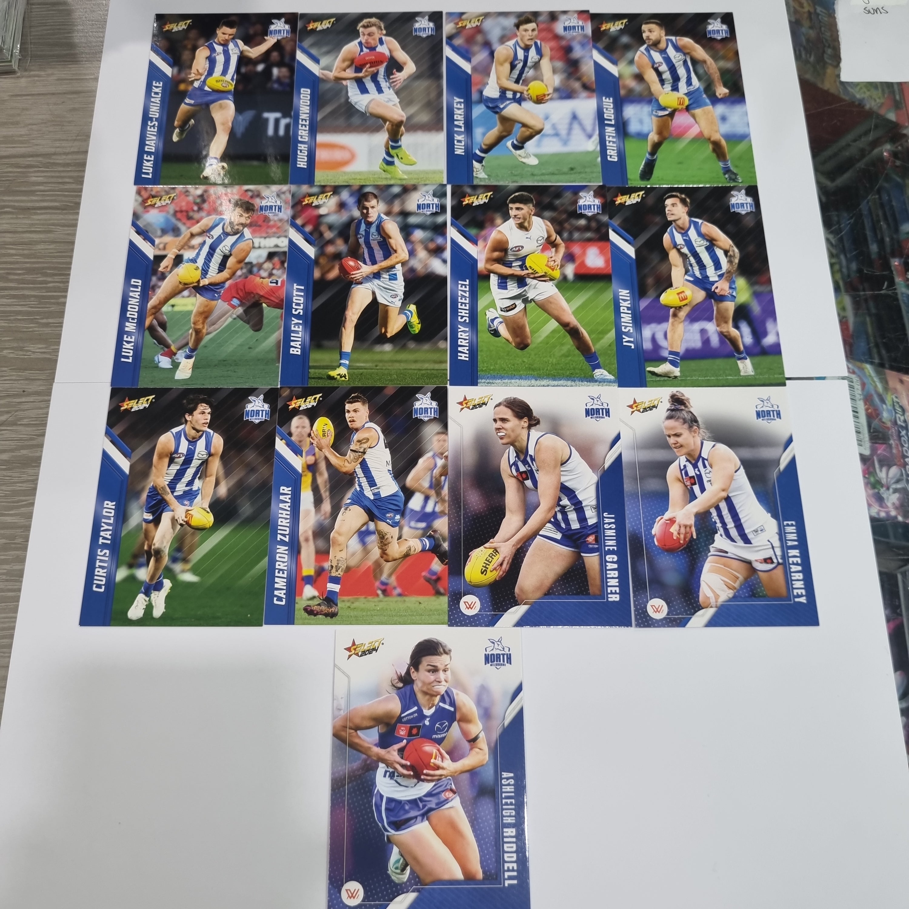 2024 Select Footy Stars - Base Team Set (13 Cards) - North Melbourne