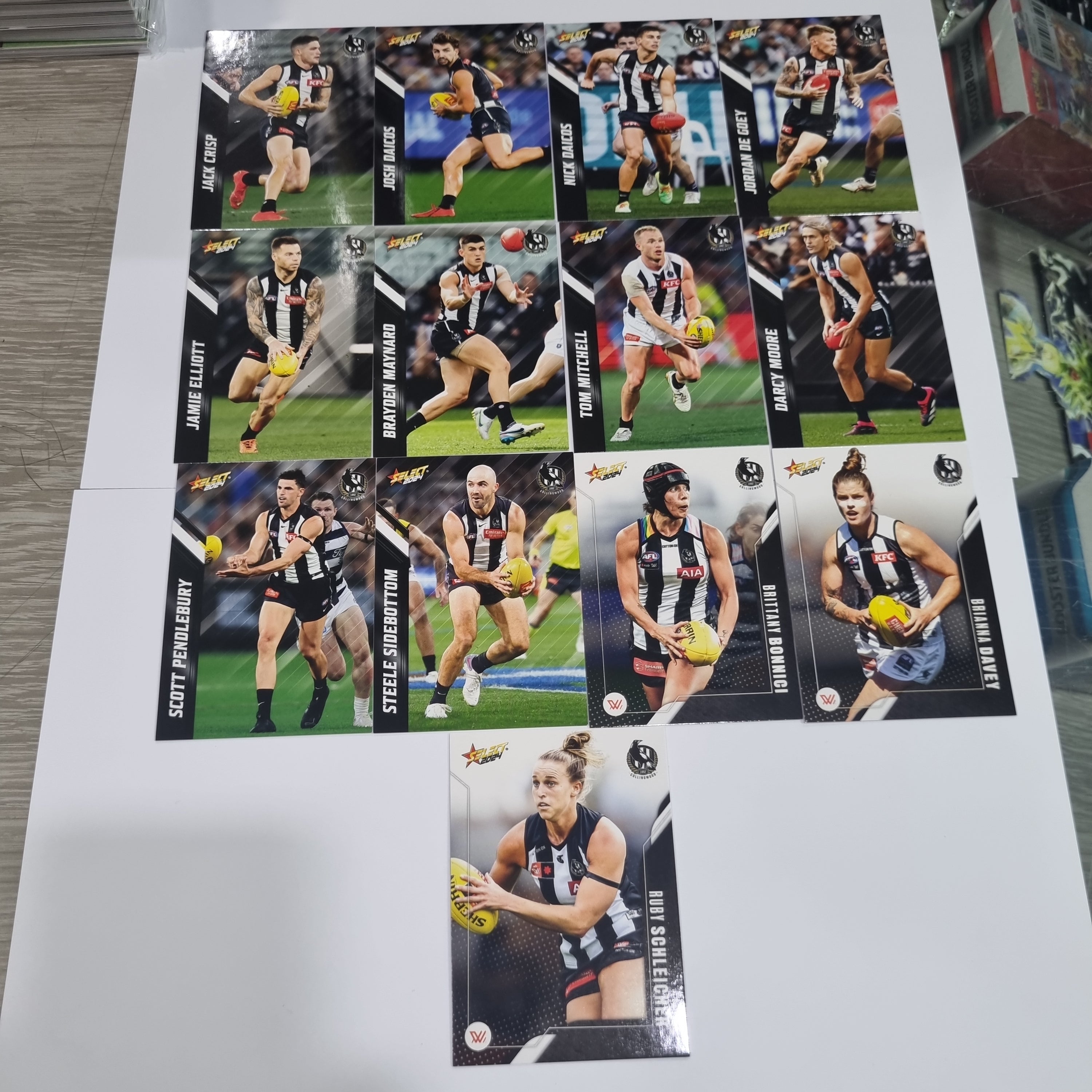 2024 Select Footy Stars - Base Team Set (13 Cards) - Collingwood
