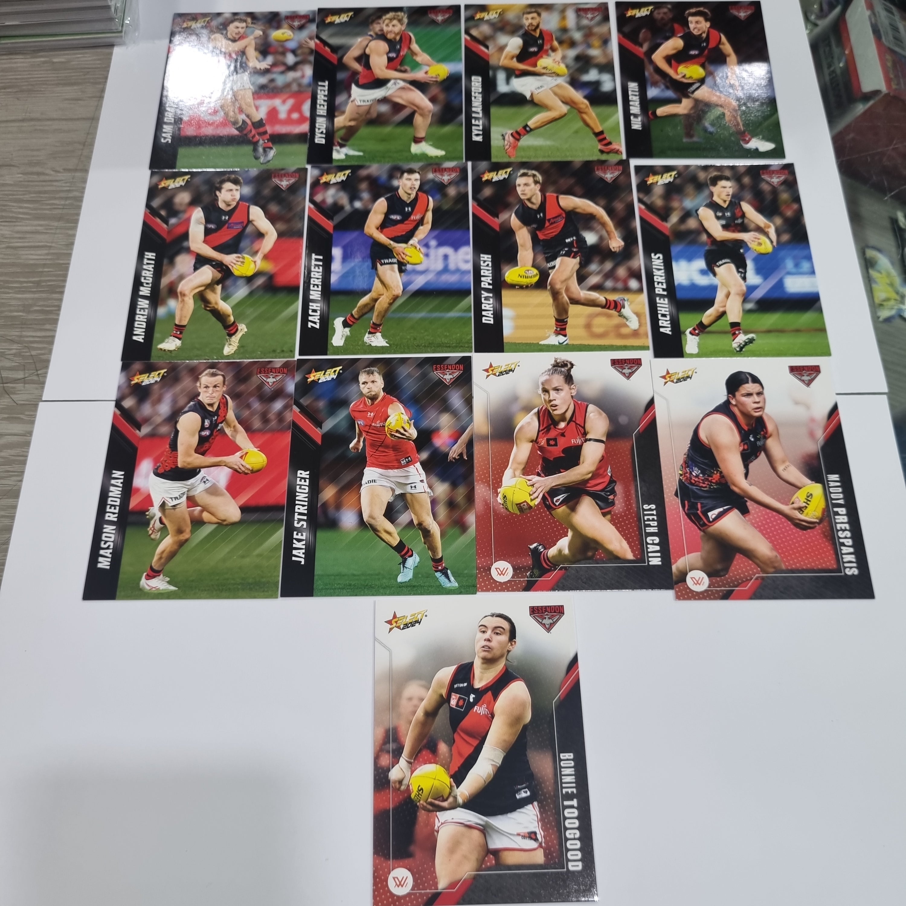 2024 Select Footy Stars - Base Team Set (13 Cards) - Essendon