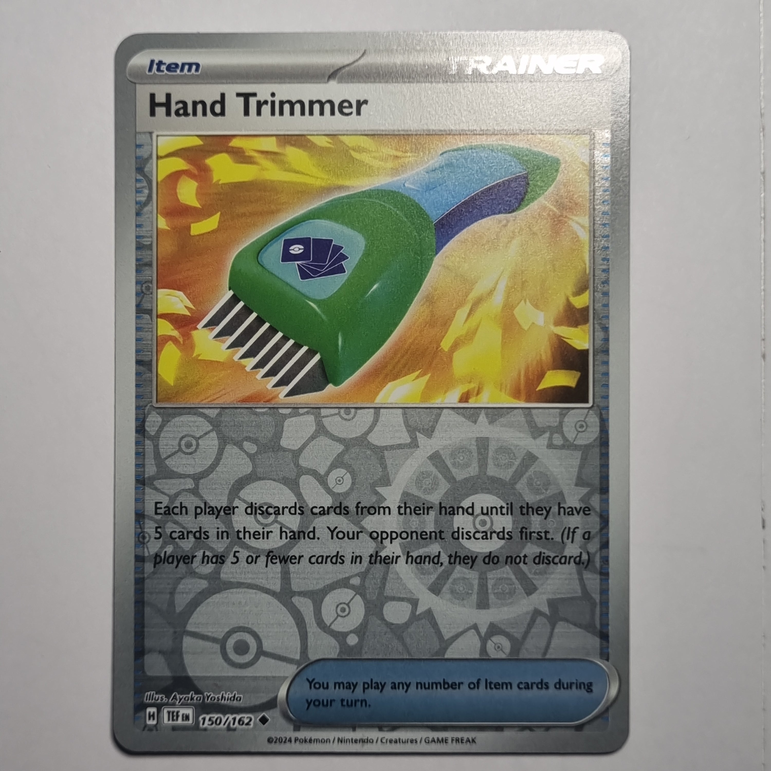 Pokemon TCG - Temporal Forces #150 Hand Trimmer Reverse Holo Uncommon