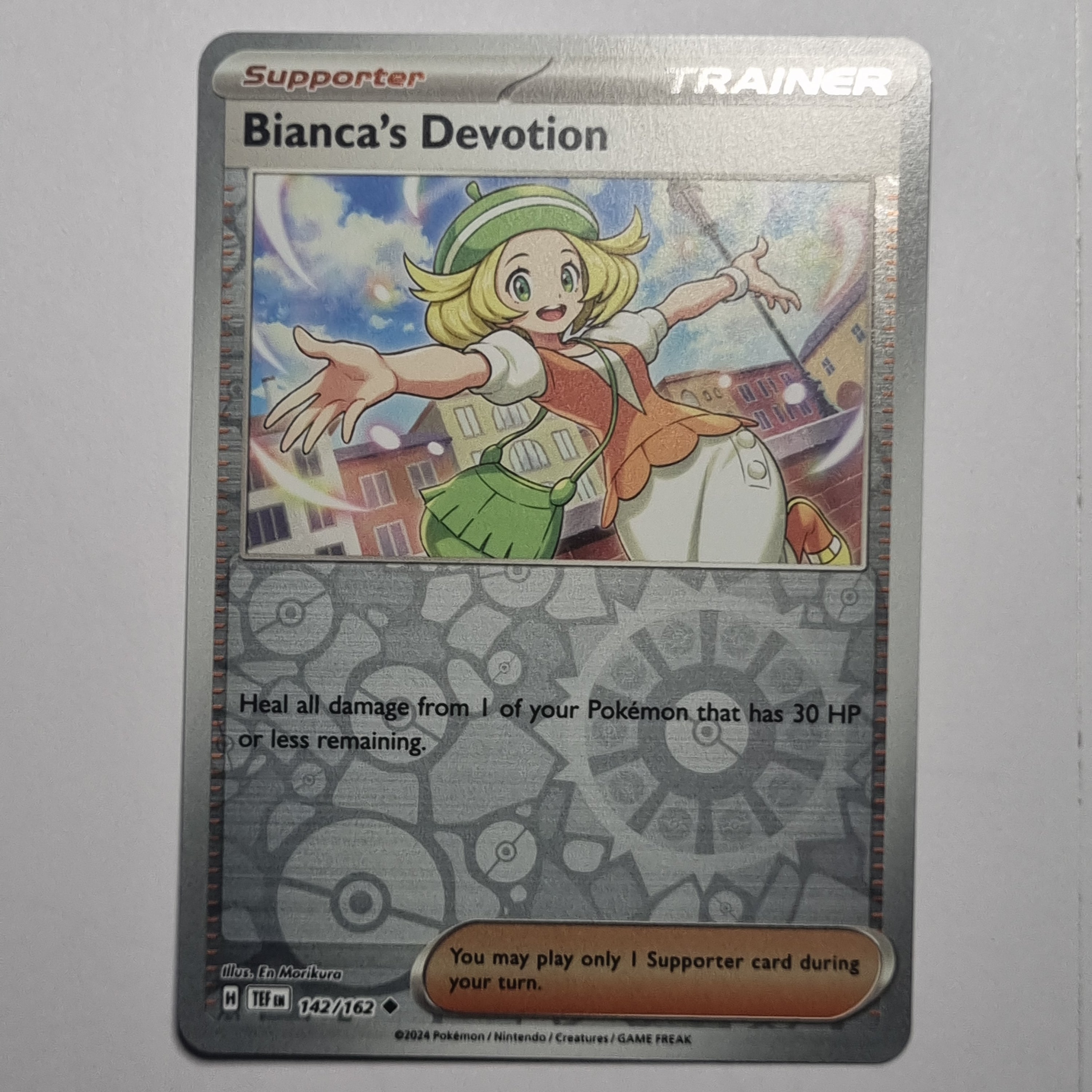 Pokemon Temporal Forces #142 Bianca's Devotion Reverse Holo Uncommon