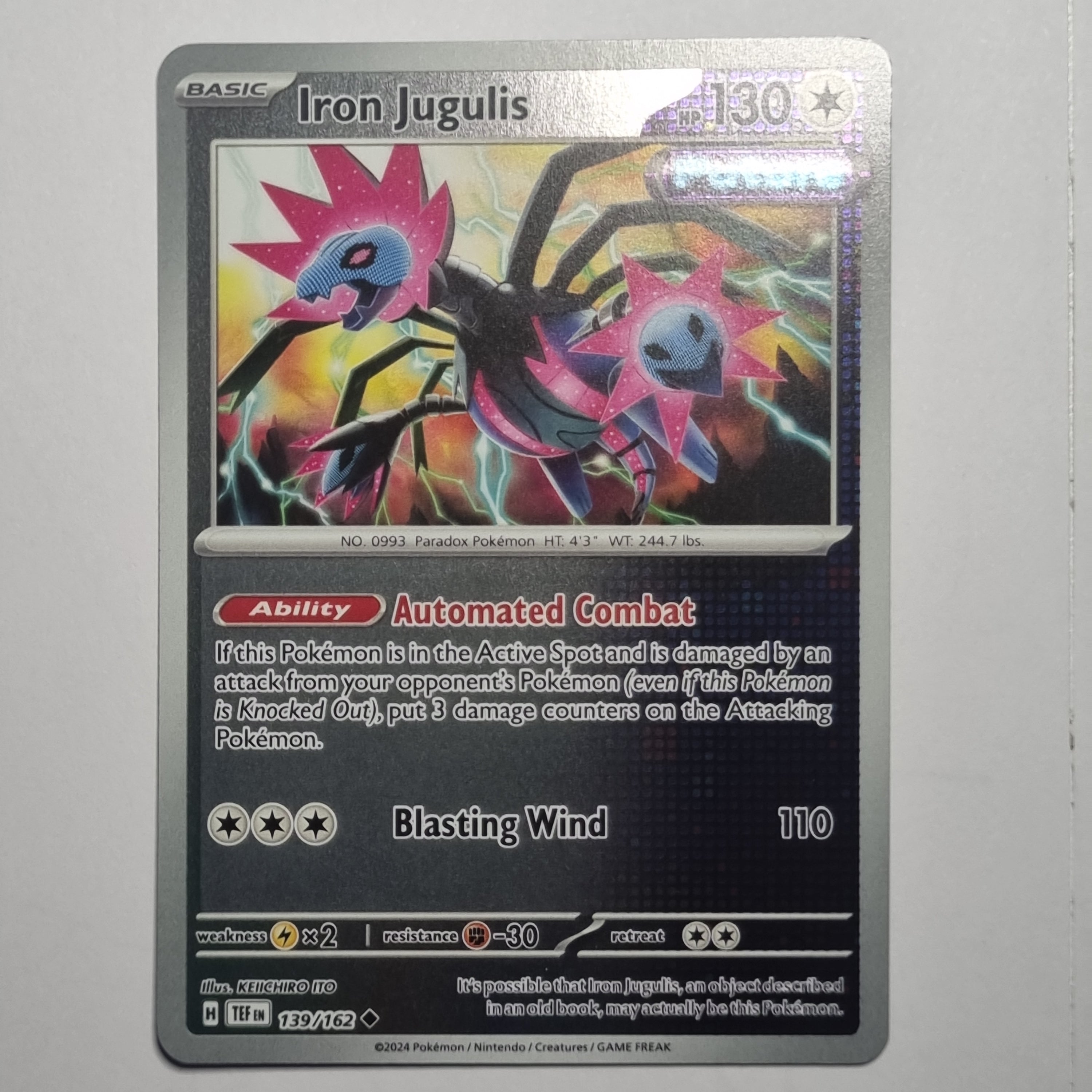 Pokemon TCG - Temporal Forces #139 Iron Jugulis Reverse Holo Uncommon
