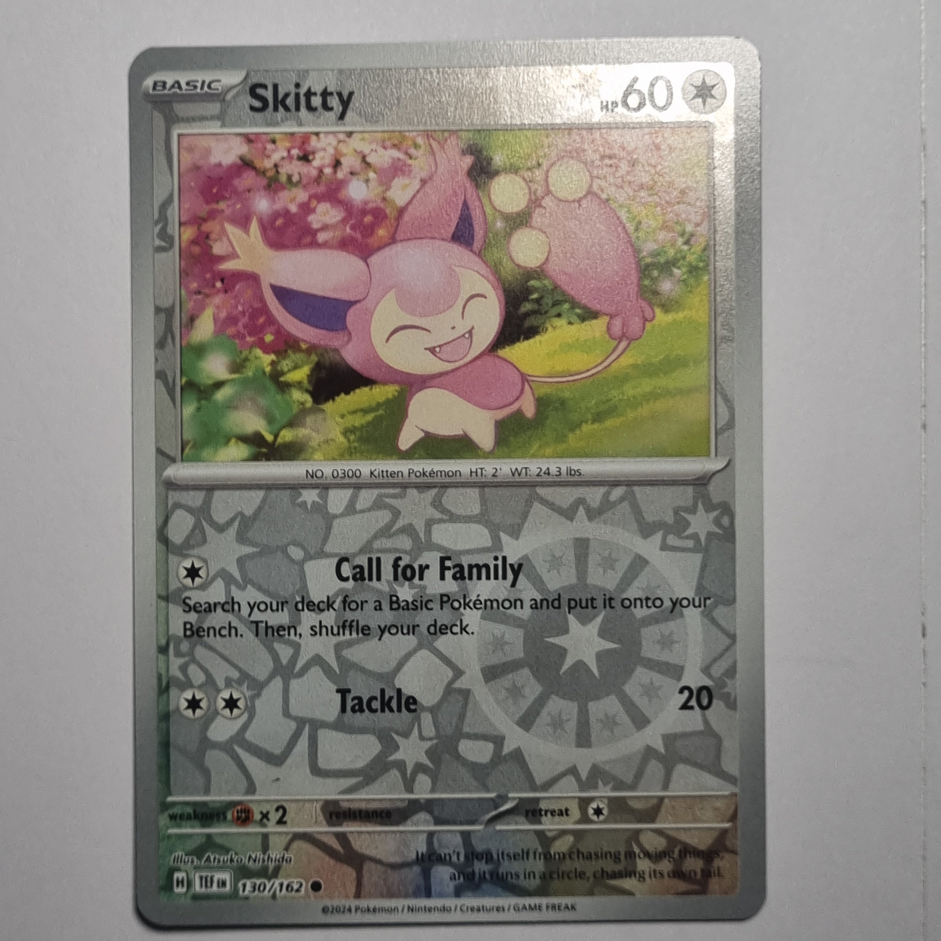 Pokemon TCG - Temporal Forces - #130 - Skitty - Reverse Holo - Common
