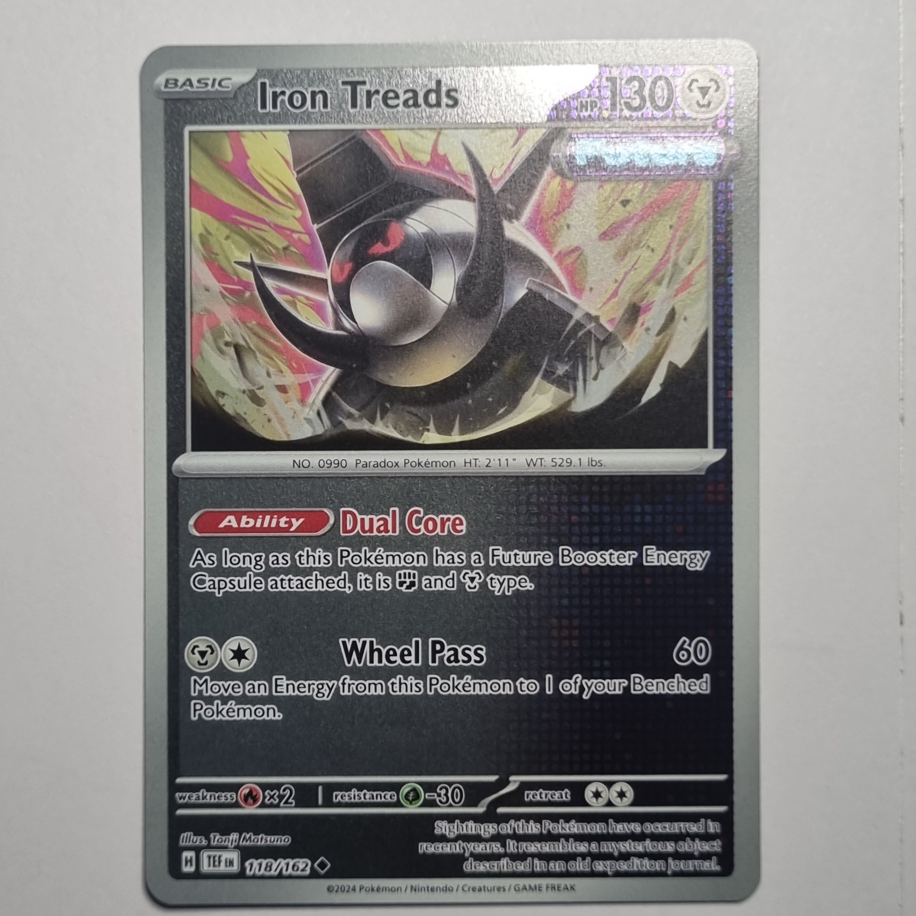 Pokemon TCG - Temporal Forces - #118 Iron Treads Reverse Holo Uncommon