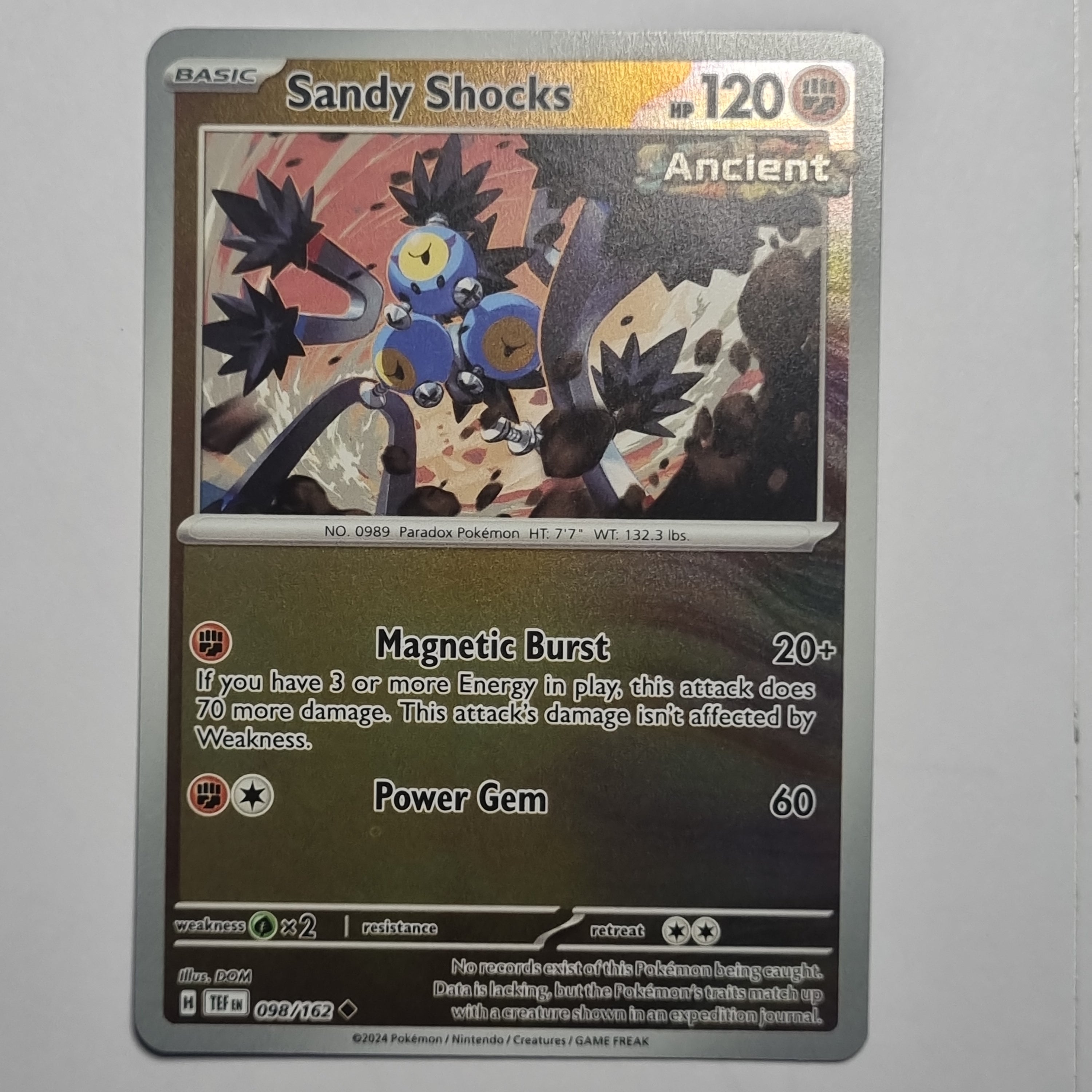 Pokemon TCG - Temporal Forces #098 Sandy Shocks Reverse Holo Uncommon