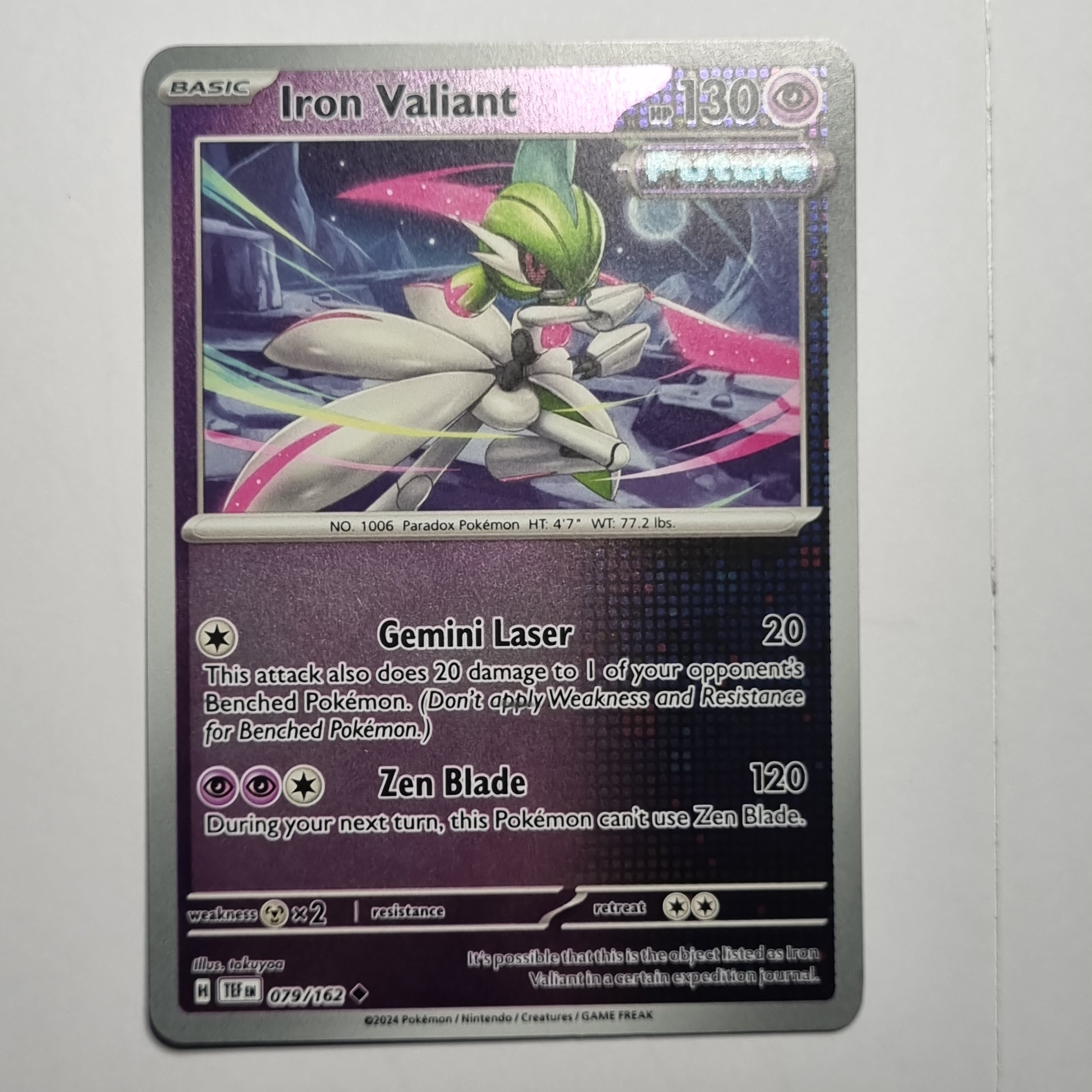 Pokemon TCG - Temporal Forces #079 Iron Valiant Reverse Holo Uncommon