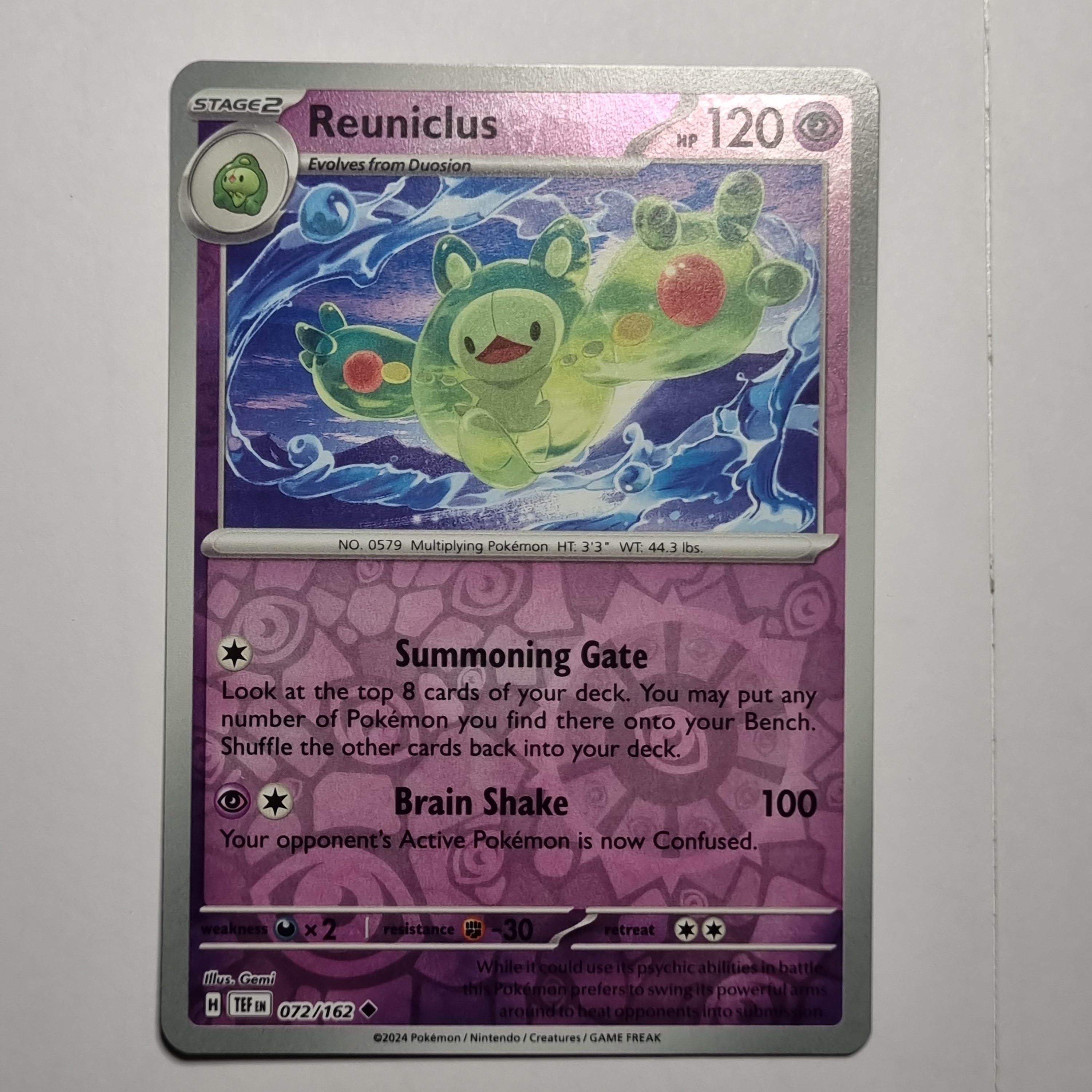 Pokemon TCG - Temporal Forces - #072 - Reuniclus Reverse Holo Uncommon