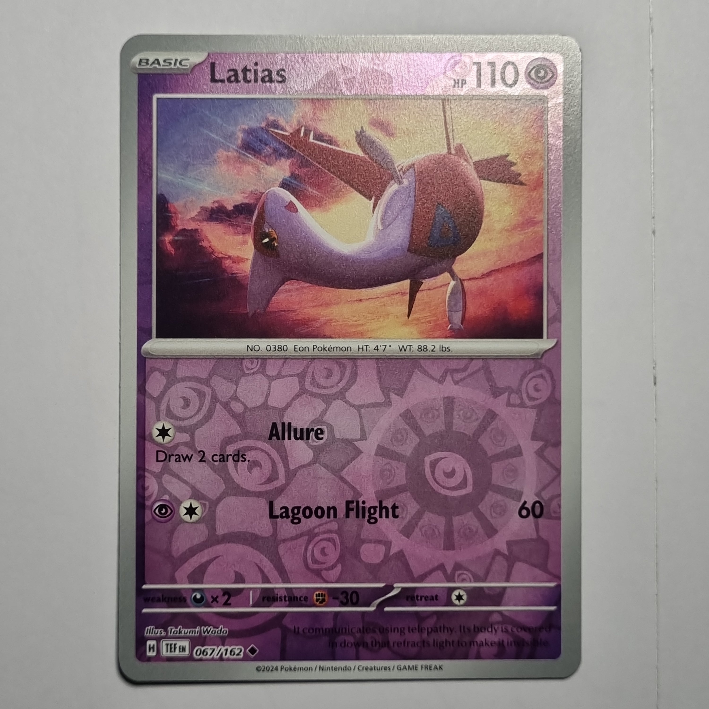 Pokemon TCG - Temporal Forces - #067 - Latias - Reverse Holo Uncommon