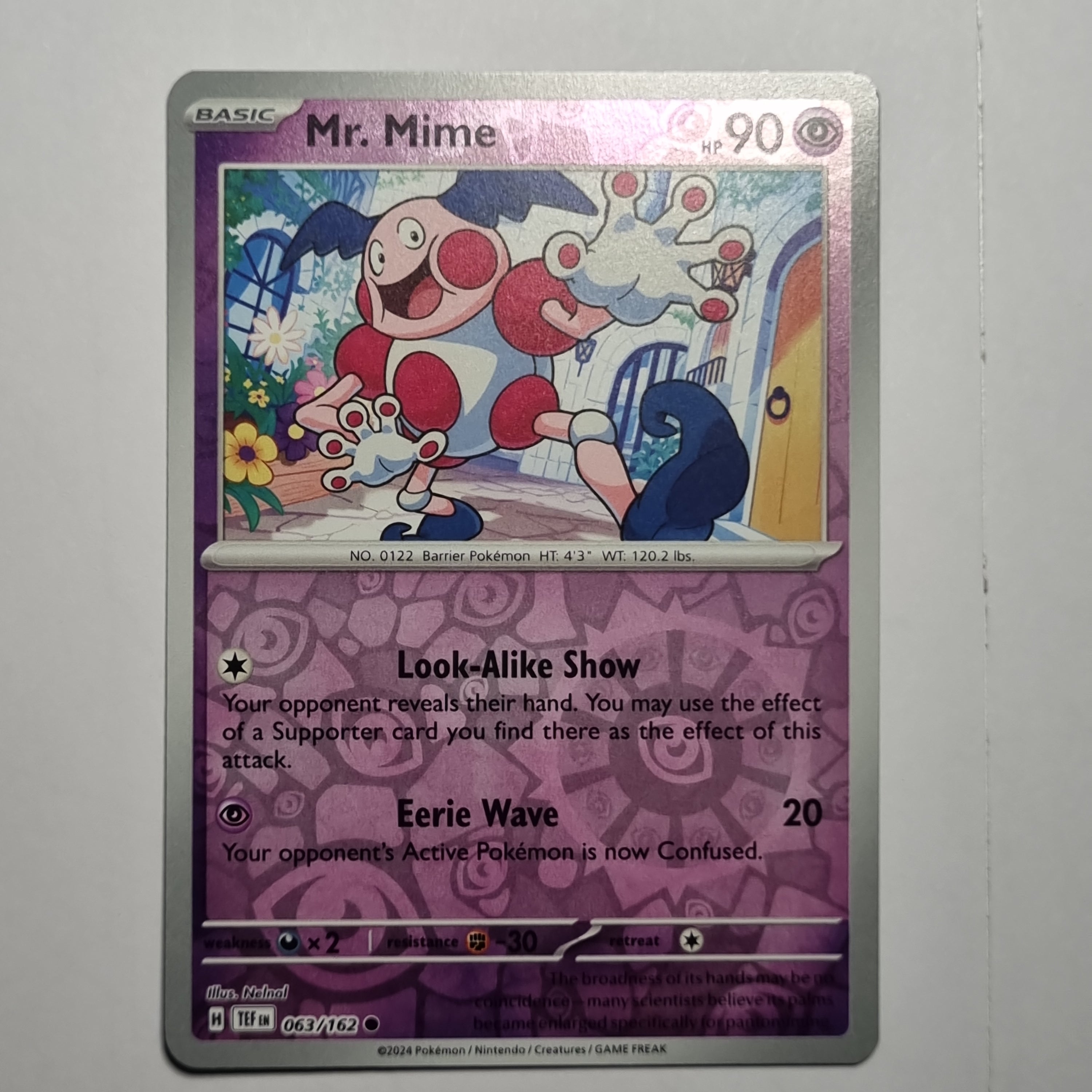 Pokemon TCG - Temporal Forces - #063 - Mr. Mime - Reverse Holo Common