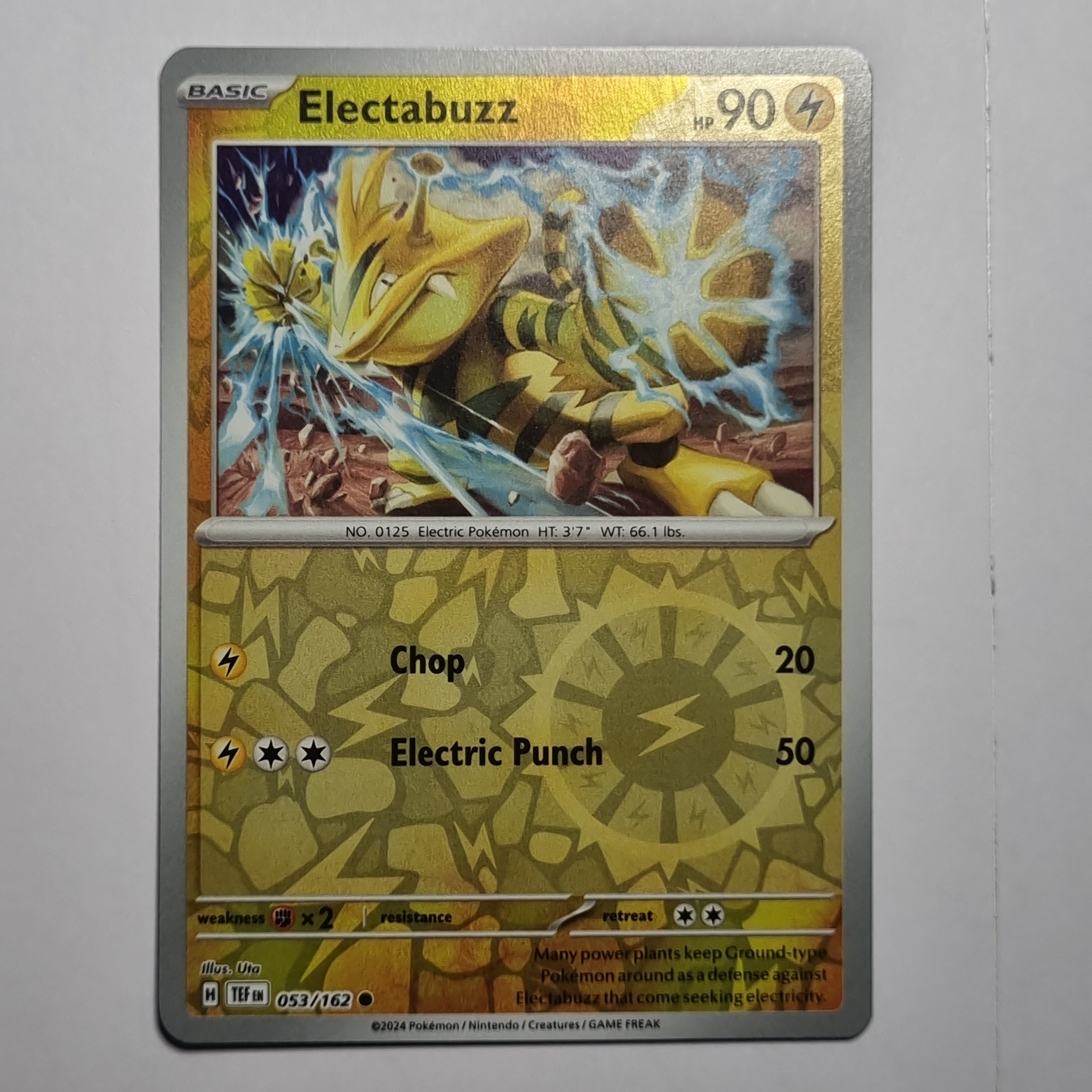 Pokemon TCG - Temporal Forces - #053 - Electabuzz Reverse Holo Common