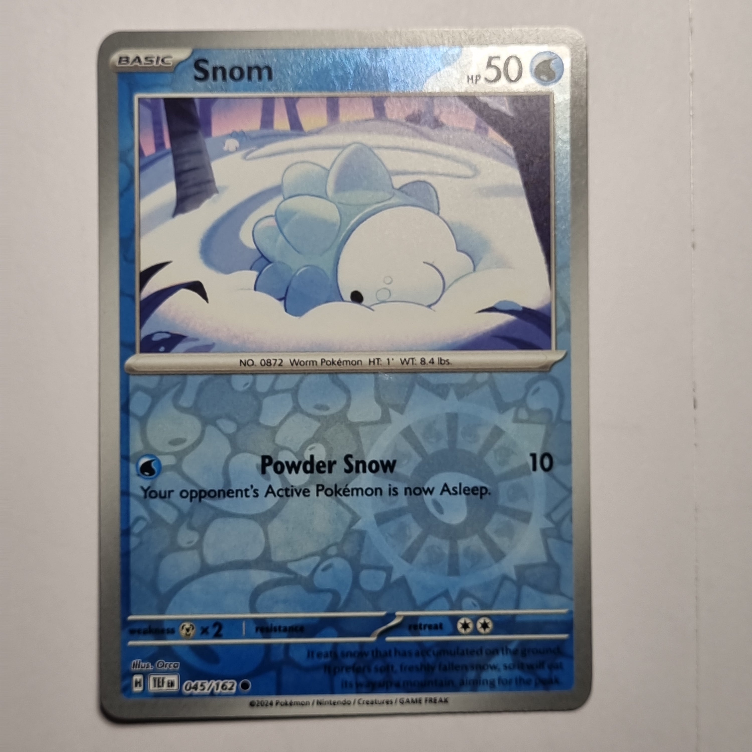 Pokemon TCG - Temporal Forces - #045 - Snom - Reverse Holo - Common