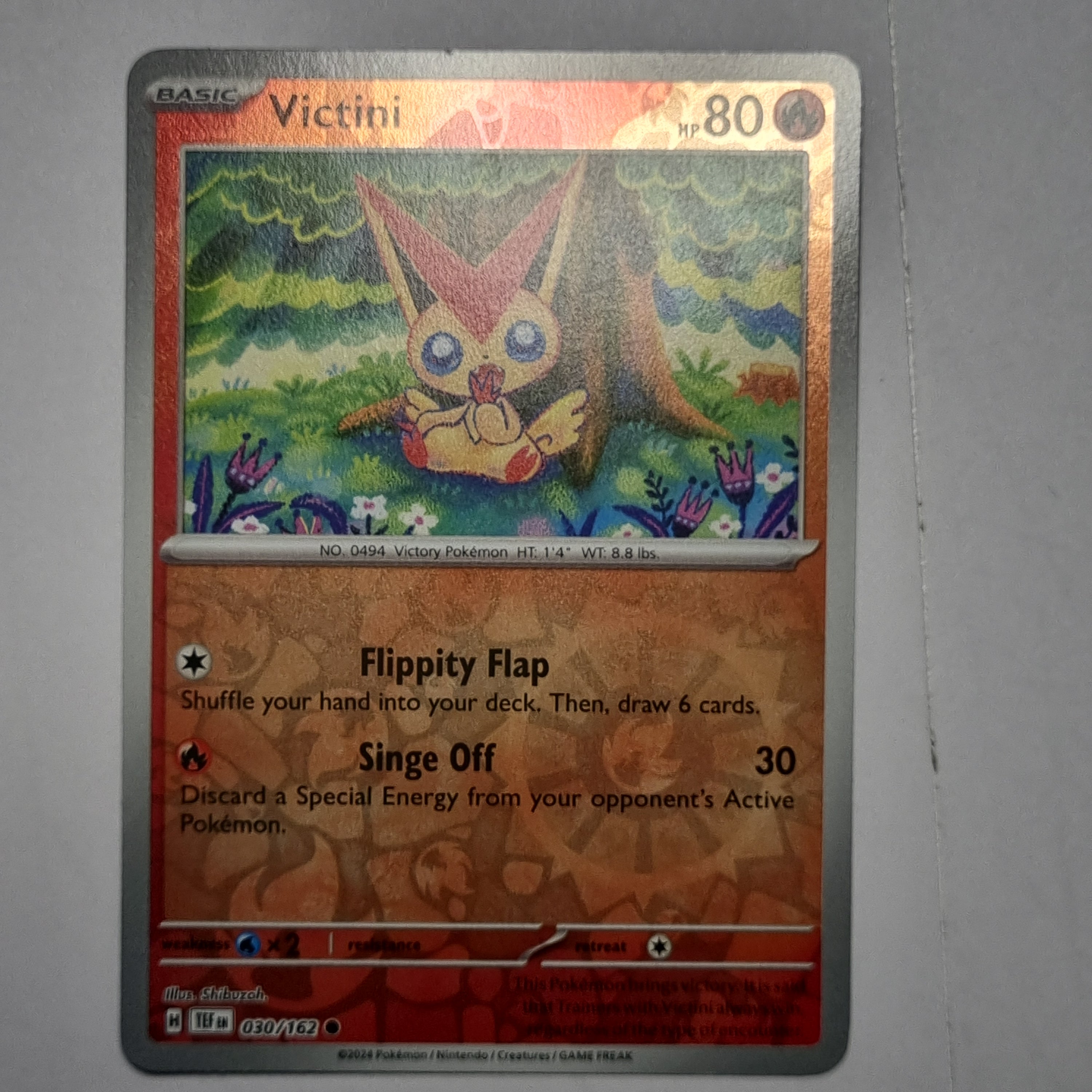 Pokemon TCG - Temporal Forces - #030 - Victini - Reverse Holo - Common