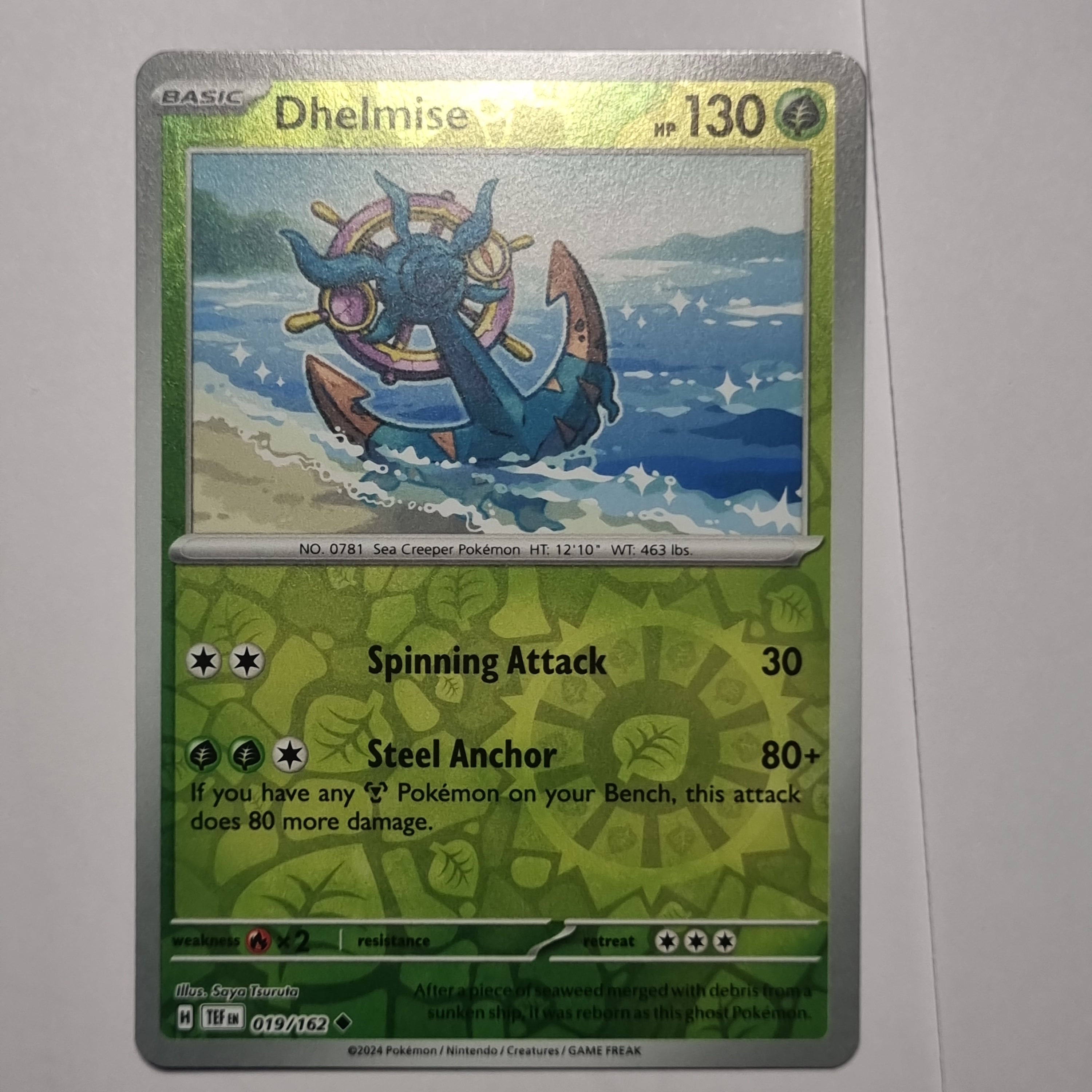 Pokemon TCG - Temporal Forces - #019 - Dhelmise Reverse Holo Uncommon
