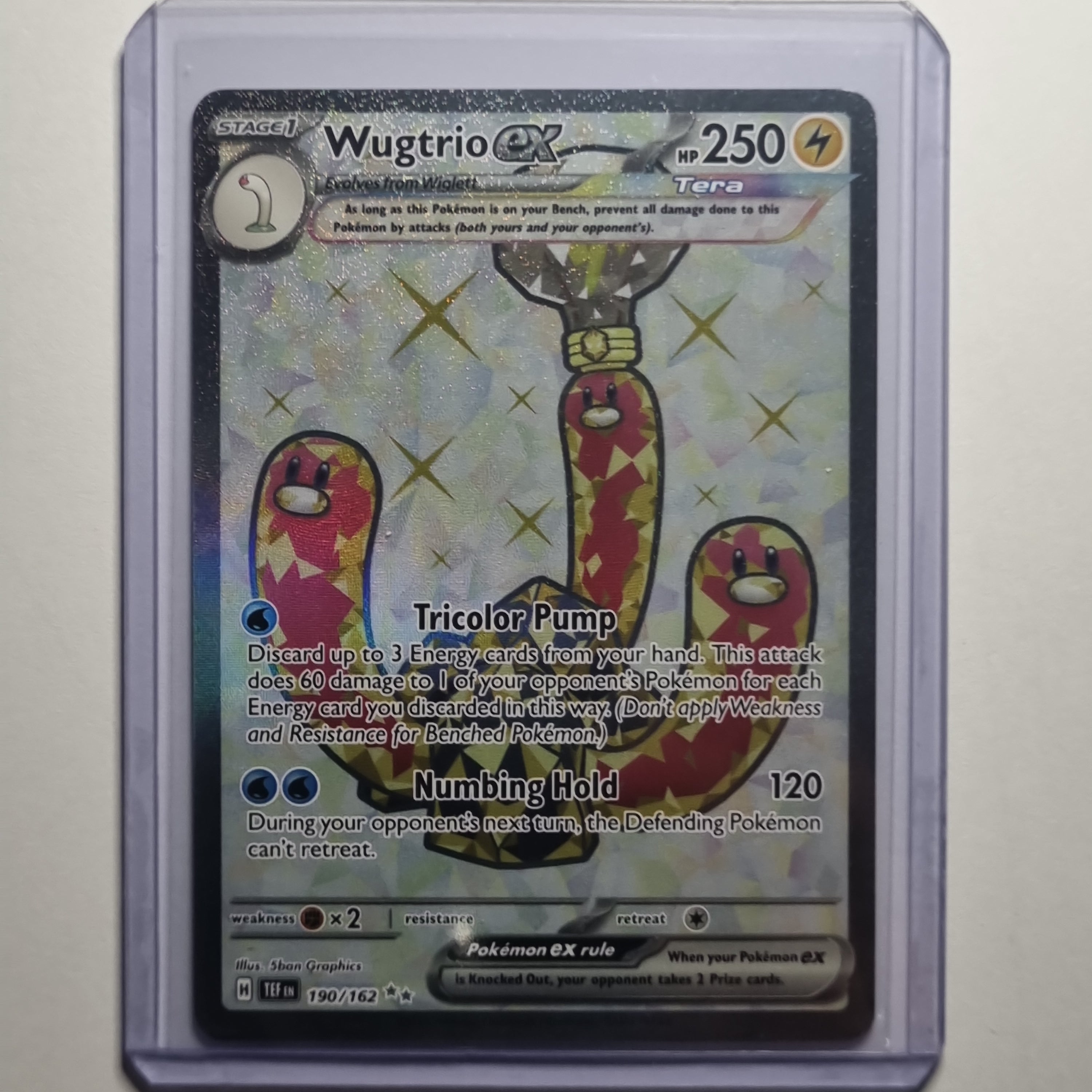 Pokemon TCG - Temporal Forces - #190 - Wugtrio EX - Ultra Rare