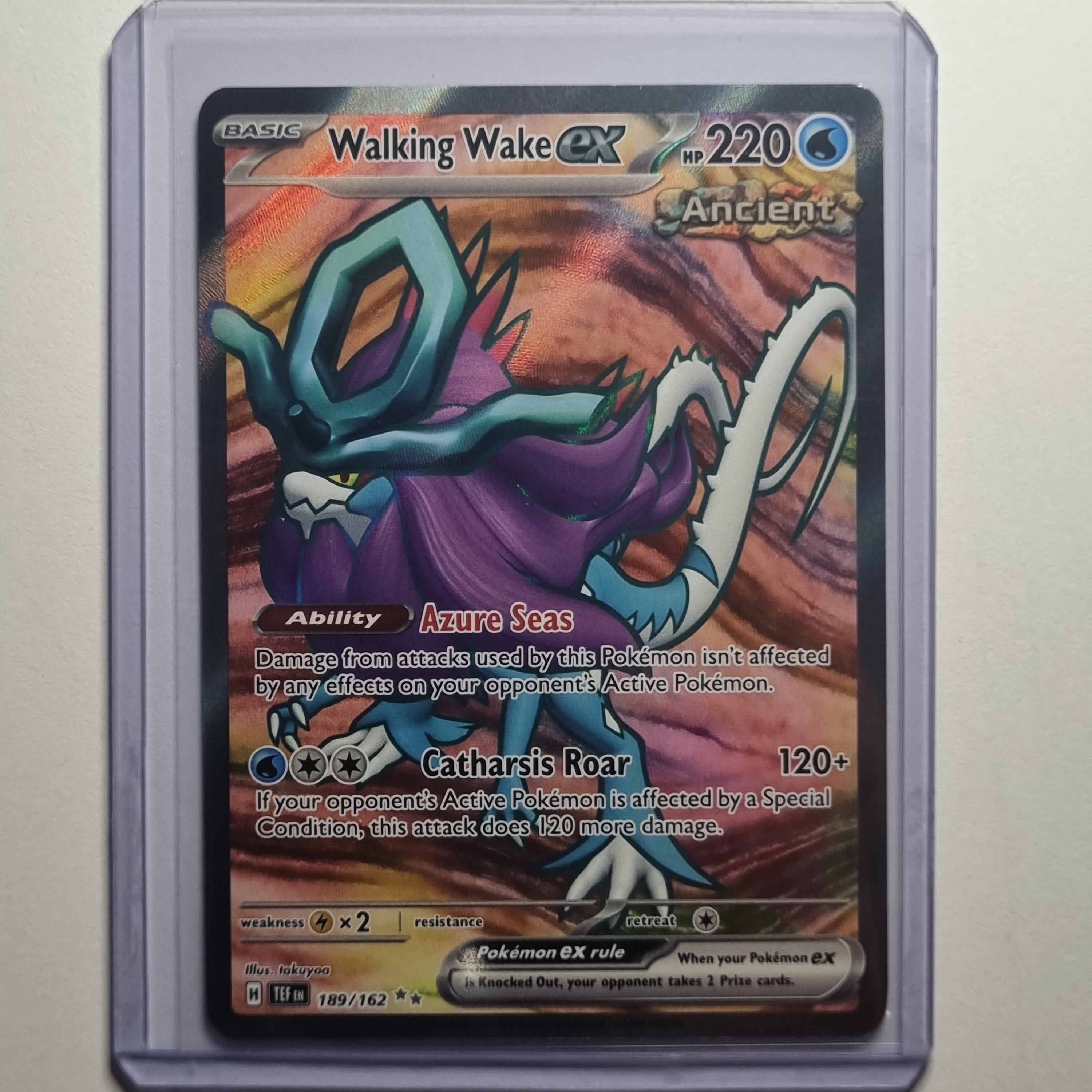 Pokemon TCG - Temporal Forces - #189 - Walking Wake EX - Ultra Rare