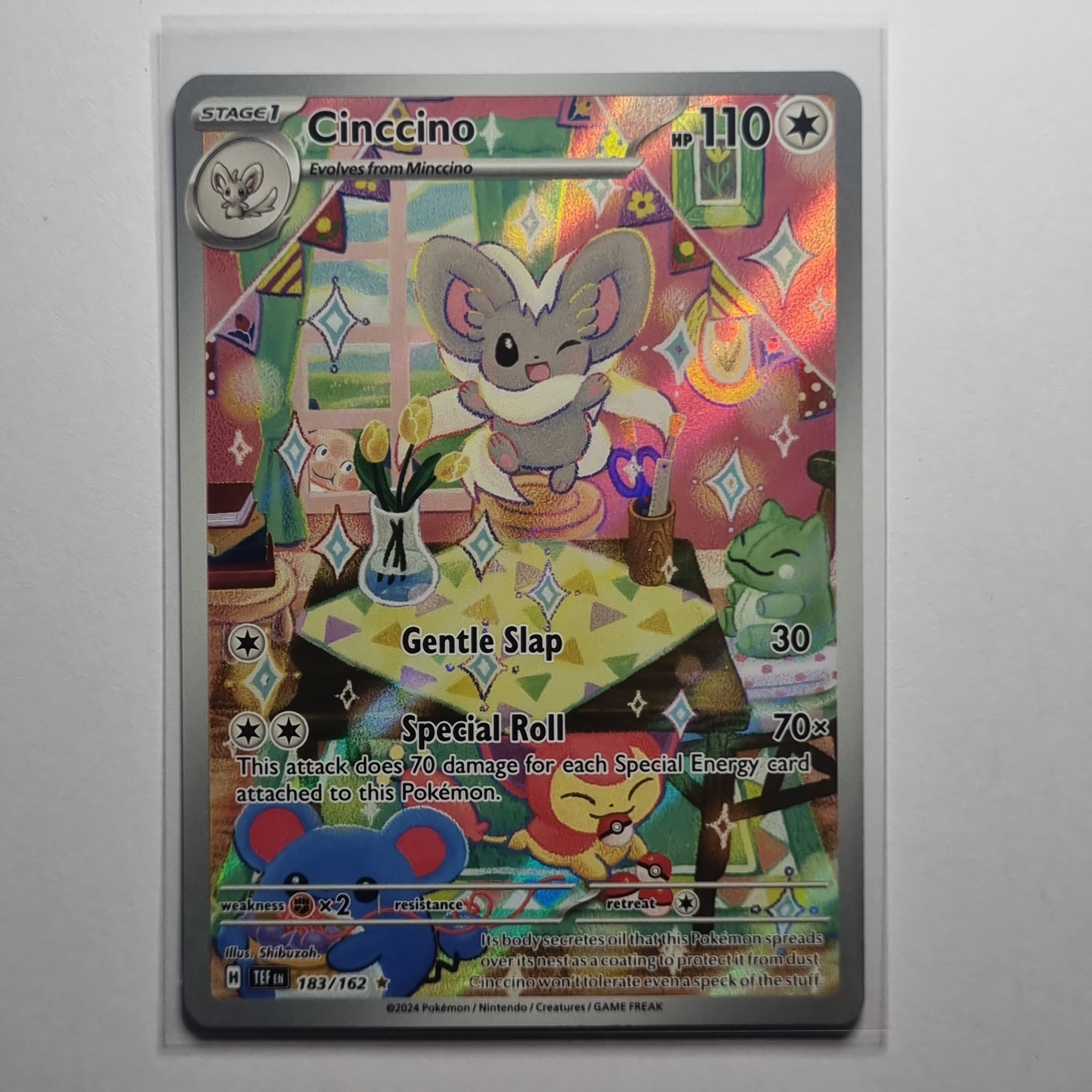 Pokemon TCG - Temporal Forces - #183 - Cinccino - Illustration Rare
