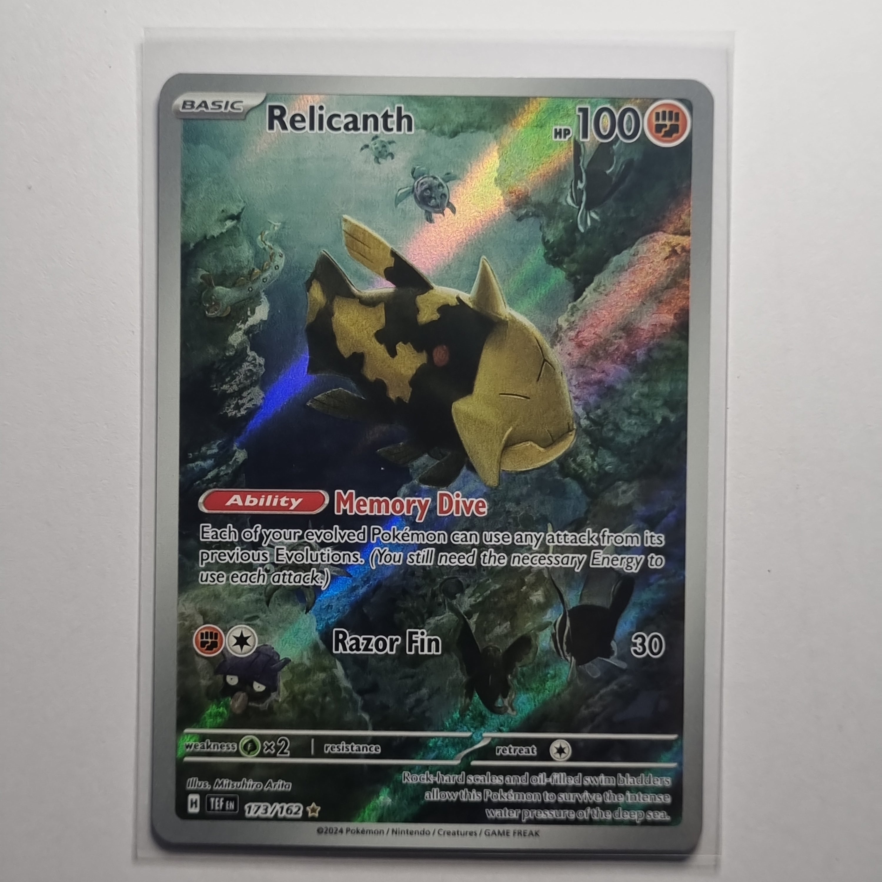 Pokemon TCG - Temporal Forces - #173 - Relicanth - Illustration Rare