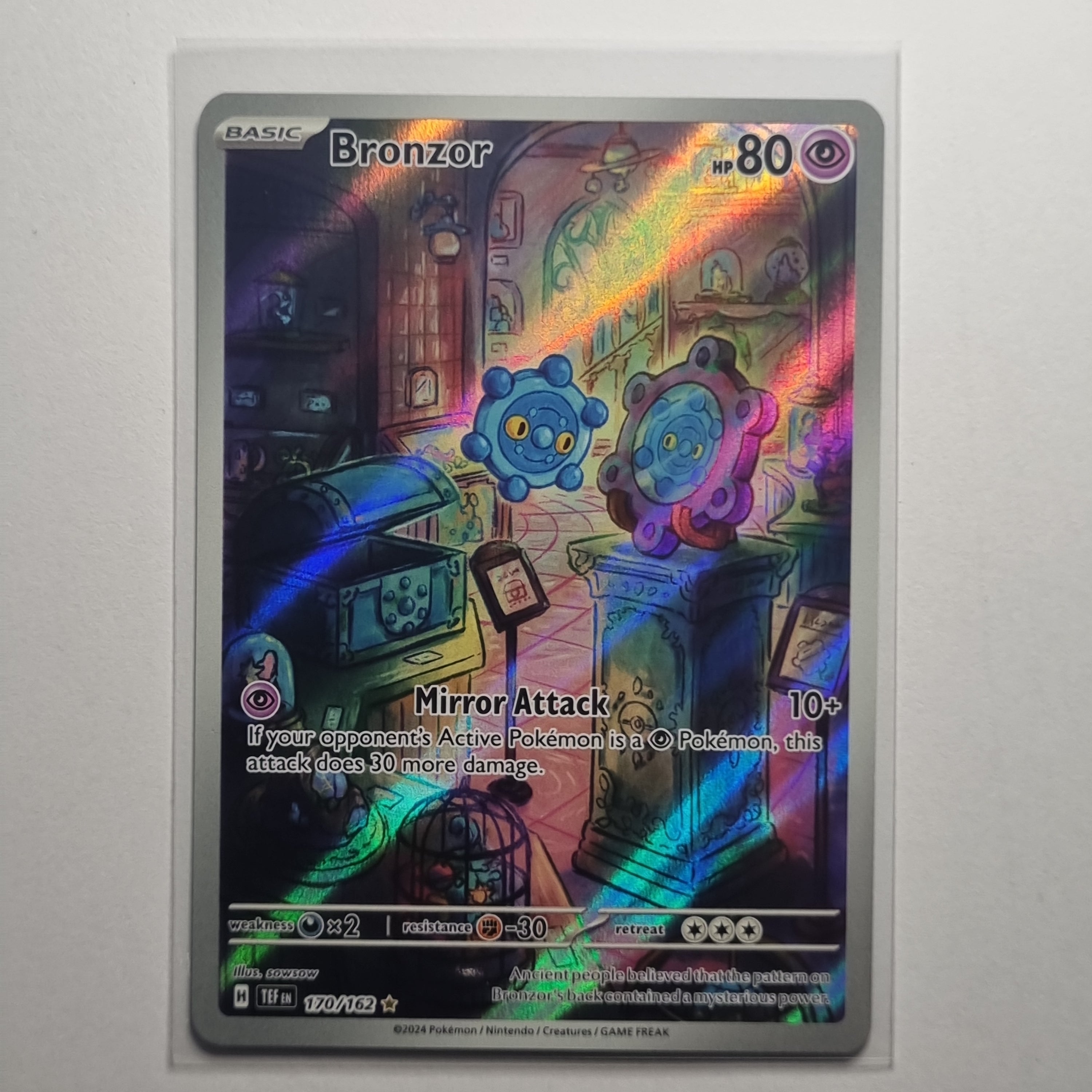 Pokemon TCG - Temporal Forces - #170 - Bronzor - Illustration Rare