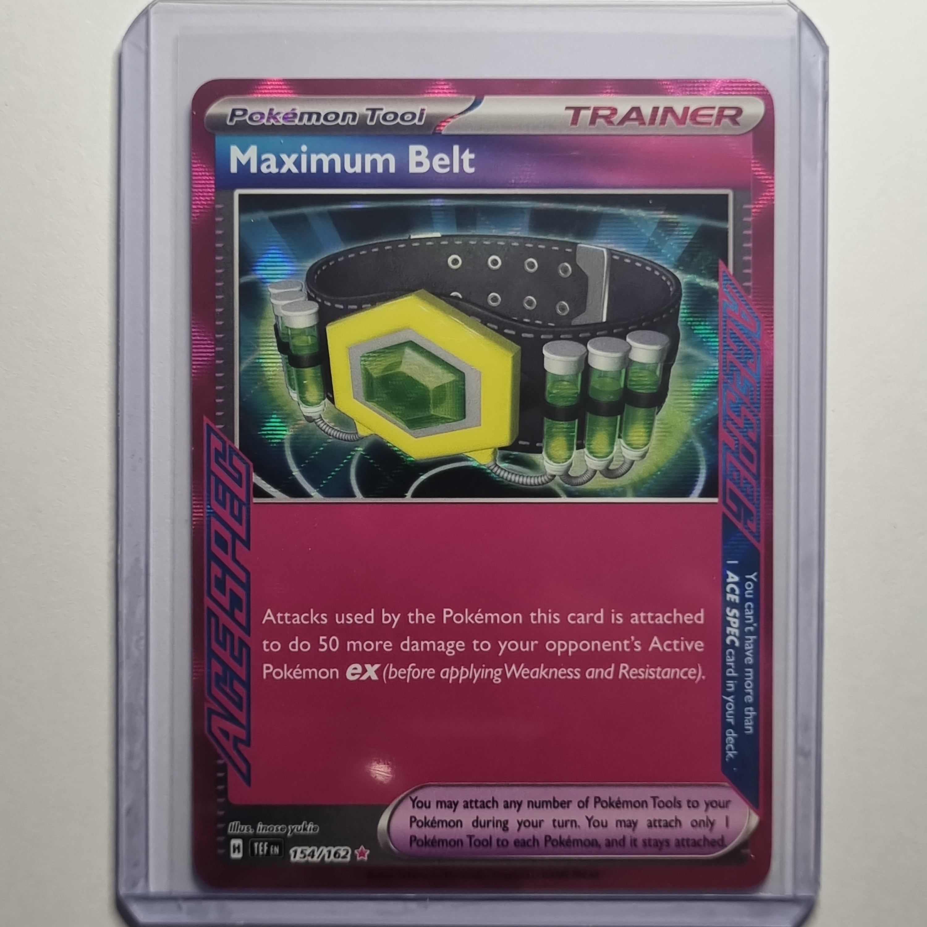 Pokemon TCG - Temporal Forces - #154 - Maximum Belt - Ace Spec Card