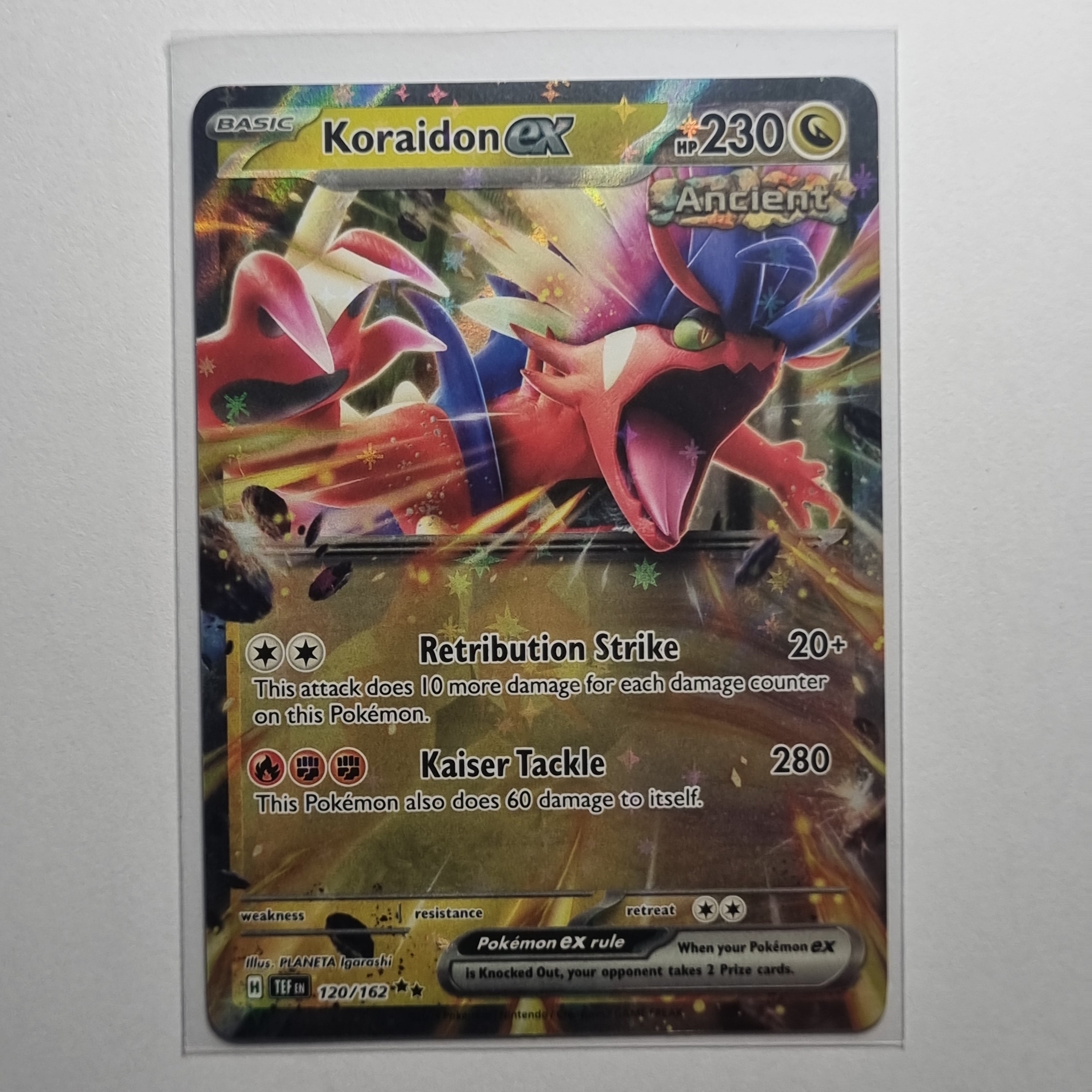 Pokemon TCG - Temporal Forces - #120 - Koraidon EX - Double Rare Holo