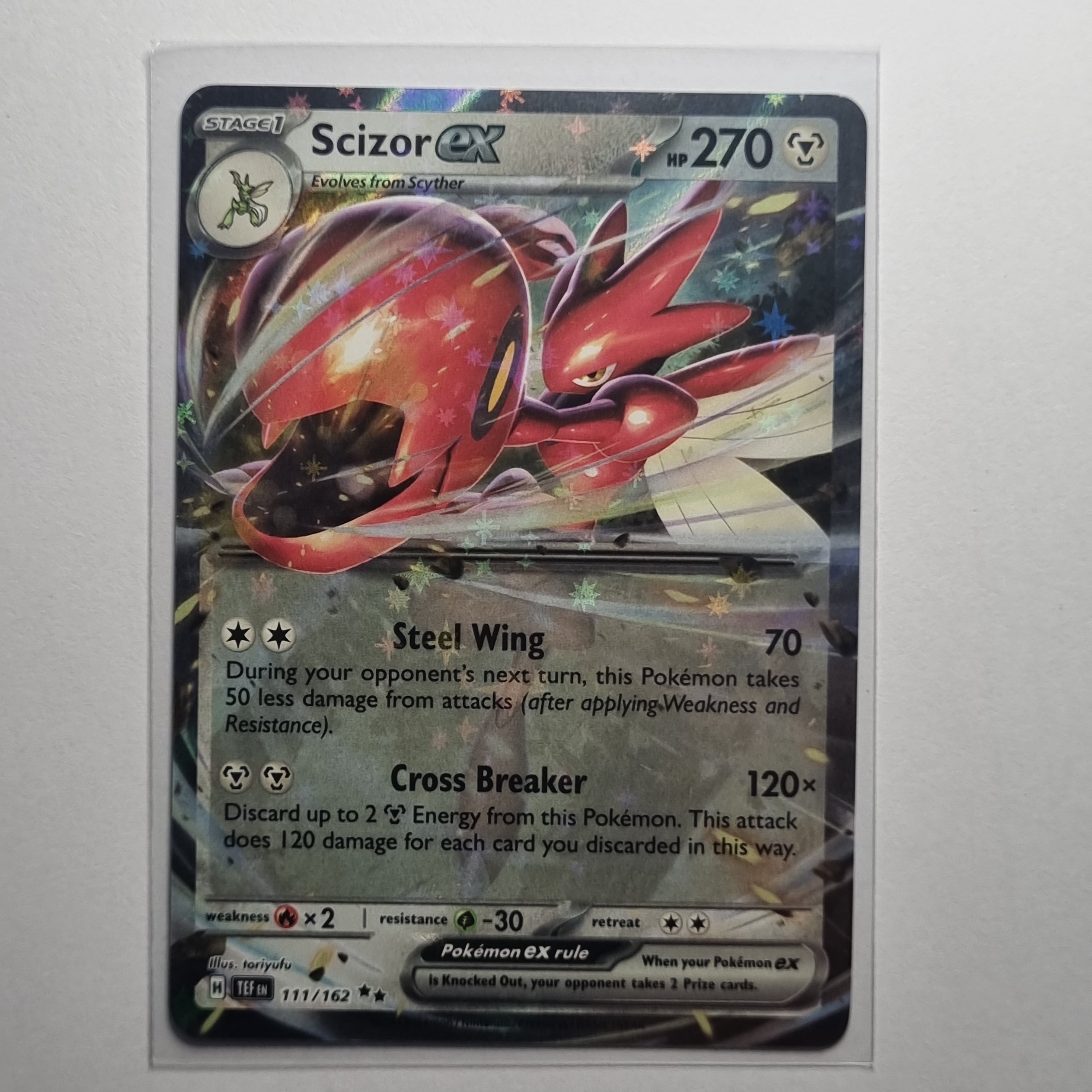 Pokemon TCG - Temporal Forces - #111 - Scizor EX - Double Rare Holo