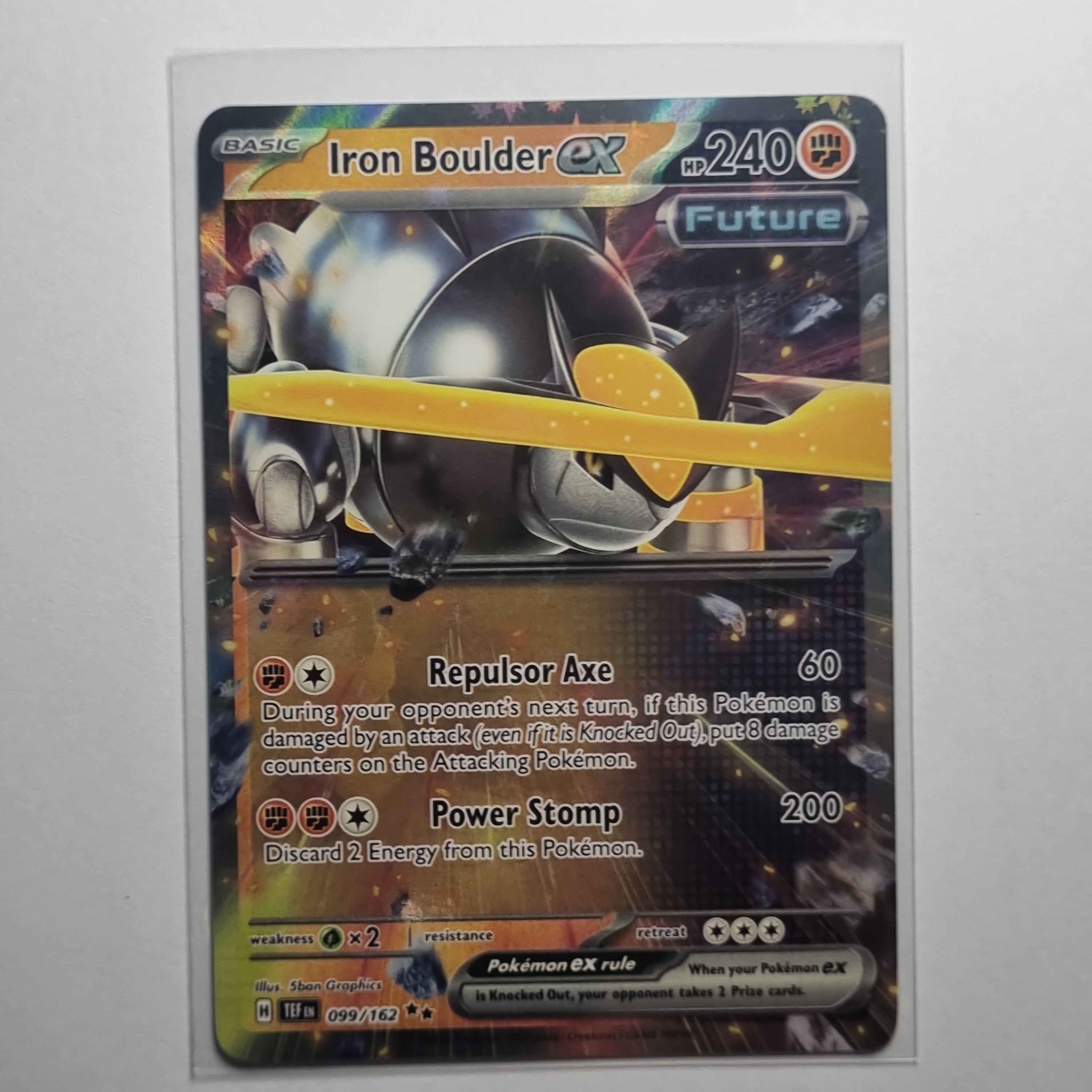 Pokemon TCG - Temporal Forces - #099 Iron Boulder EX Double Rare Holo