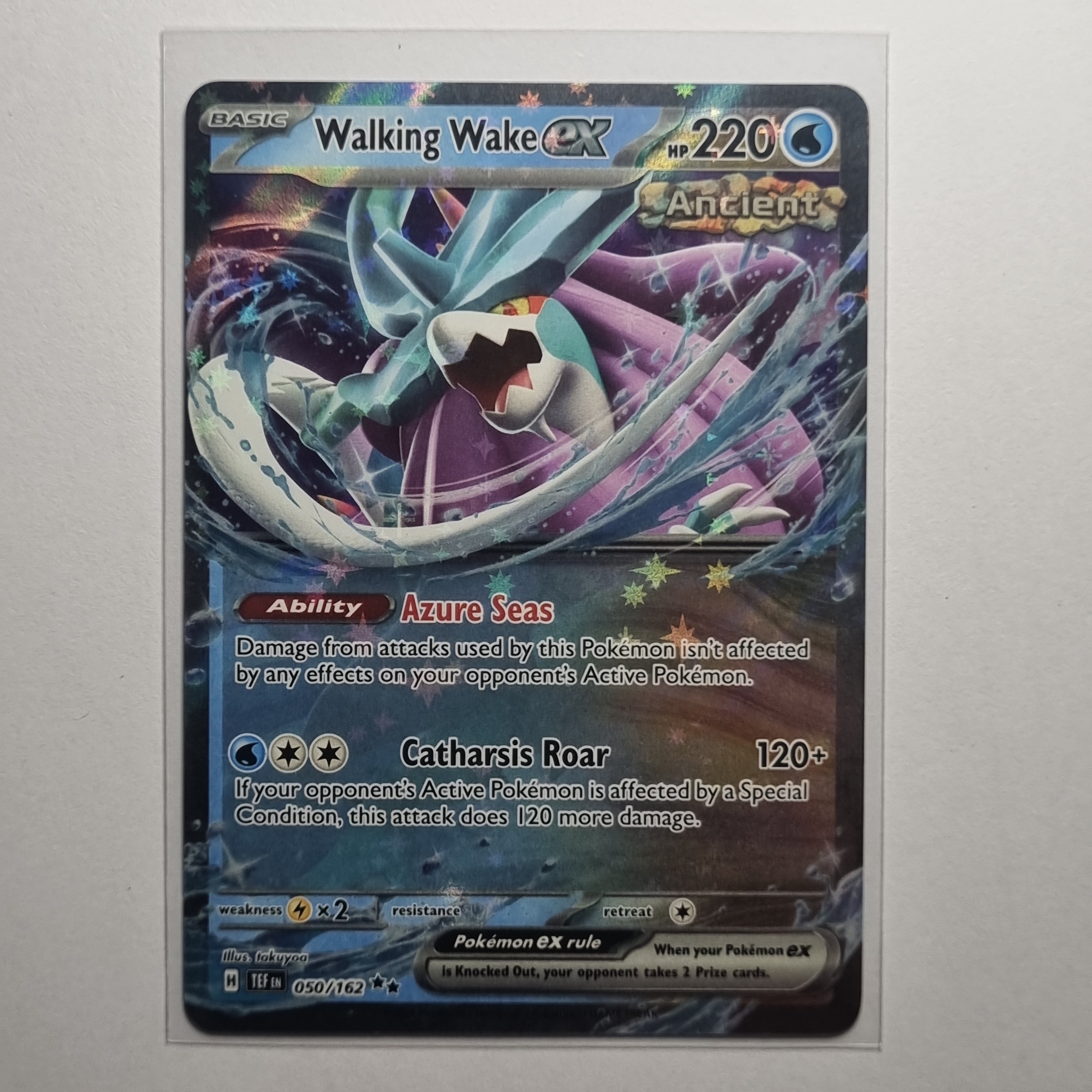 Pokemon TCG - Temporal Forces - #050 Walking Wake EX Double Rare Holo