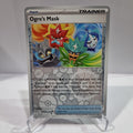 Pokemon TCG Scarlet & Violet expansion Twilight Masquerades. Ogre's Mask Reverse Holo card.