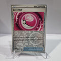 Pokemon TCG Scarlet & Violet expansion Twilight Masquerades. Love Ball Reverse Holo card.