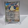Pokemon TCG Scarlet & Violet expansion Twilight Masquerades. Snorlax Reverse Holo card.