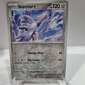 Pokemon TCG Scarlet & Violet expansion Twilight Masquerades. Skarmory Reverse Holo card.