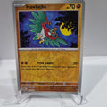 Pokemon TCG Scarlet & Violet expansion Twilight Masquerades. Hawlucha Reverse Holo card.