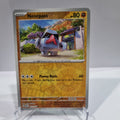 Pokemon TCG Scarlet & Violet expansion Twilight Masquerades. Nosepass Reverse Holo card.