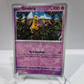 Pokemon TCG Scarlet & Violet expansion Twilight Masquerades. Girafarig Reverse Holo card.