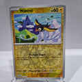 Pokemon TCG Scarlet & Violet expansion Twilight Masquerades. Wattrel Reverse Holo card.