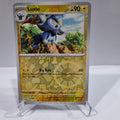 Pokemon TCG Scarlet & Violet expansion Twilight Masquerades. Luxio Reverse Holo card.