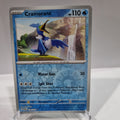 Pokemon TCG Scarlet & Violet expansion Twilight Masquerades. Cramorant Reverse Holo card.