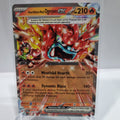 Pokemon TCG Scarlet & Violet expansion Twilight Masquerades. Hearthflame Mask Ogerpon EX double rare.