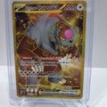 Pokemon TCG Scarlet & Violet expansion Twilight Masquerades. Bloodmoon Ursaluna EX Hyper Rare.