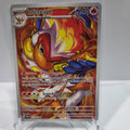 Pokemon TCG Scarlet & Violet expansion Twilight Masquerades. Infernape Illustration Rare.